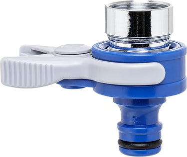 Tatay Adaptador Universal Top Line para Grifo de Interiores, Rosca Externa 24mm, Rosca Interna 22mm, Conector Universal, Protección Solar, Fácil Instalación, Azul